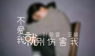 不要再来伤害我原唱 不要再来伤害我的原唱是谁