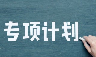 地方专项计划是什么意思 地方专项计划的介绍