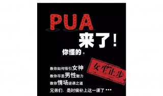 pua男是什么意思 这个了解一下