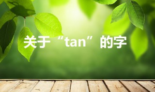 tan的汉字 用其一列出带有它的成语