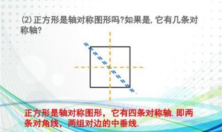 正方形有几条对称轴 简述正方形的特征