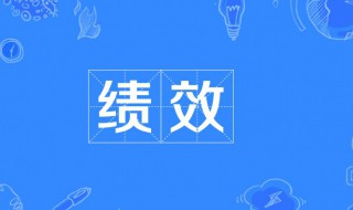 绩效什么意思 什么是绩效