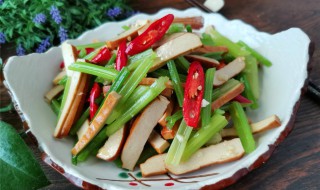 芹菜炒豆腐干的做法 芹菜炒豆腐干做法介绍