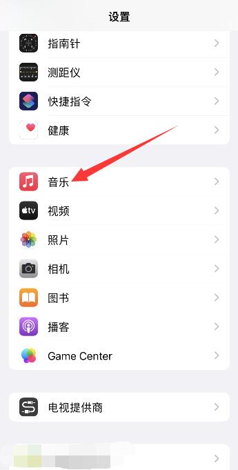 iPhone设置里音乐不见了