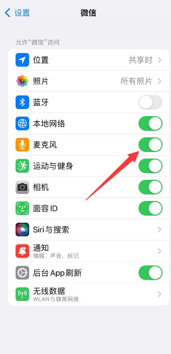 iPhone手机微信麦克风启用不成功怎么办