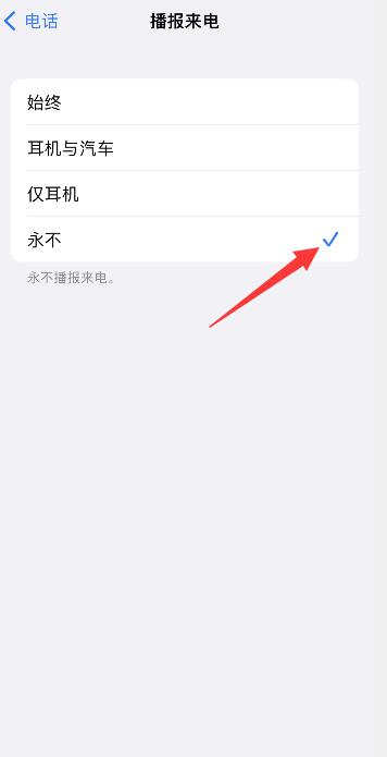 iPhone手机来电语音播报怎么关闭