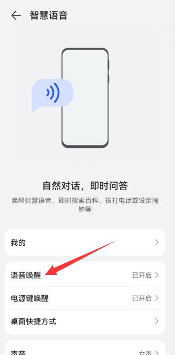 华为手机怎么语音唤醒语音助手