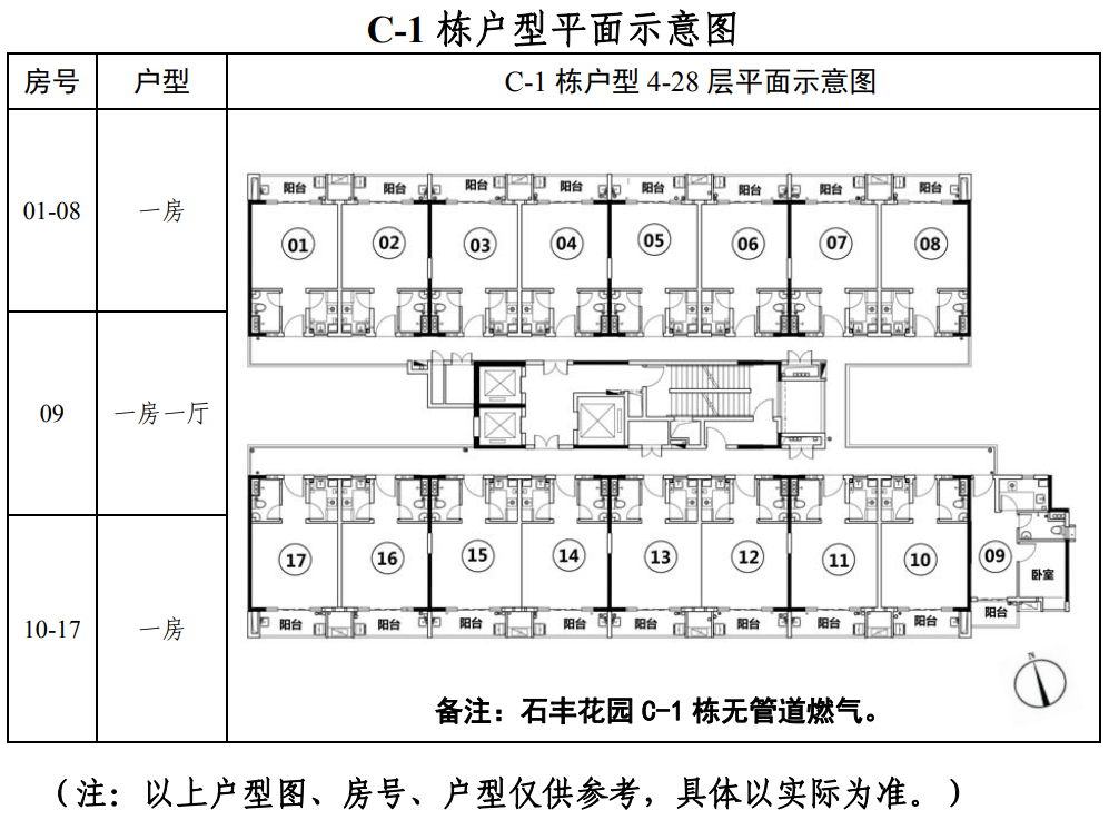 户型+租金 2022广州石丰花园户籍家庭公租房房源