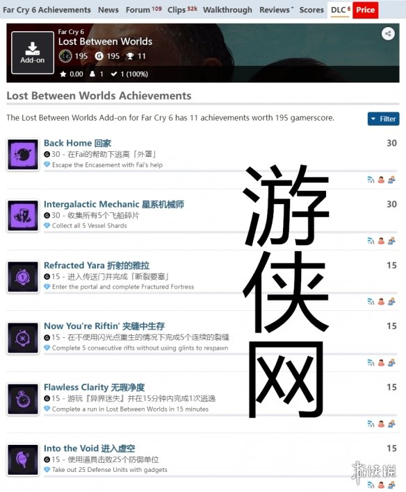 孤岛惊魂6异界迷失dlc成就一览-异界迷失成就怎么解锁