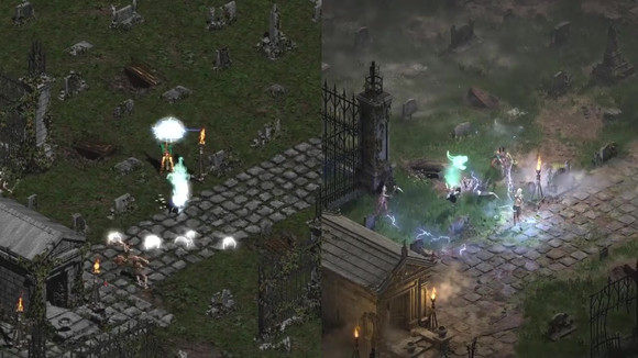 暗黑破坏神2重制版和原版有何区别-游戏画面对比