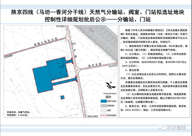 三河市东市区部分地块控制性详细规划批后公示！