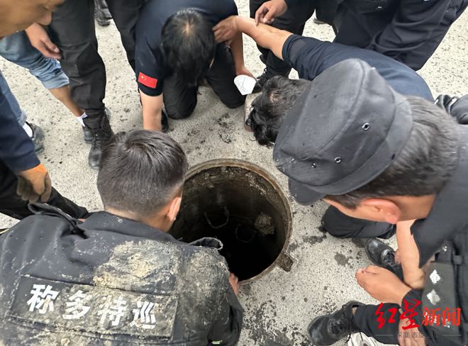 青海两男子掉进3米深窨井昏厥：6名警员施救时沼气中毒幸无大碍，两男子已脱险