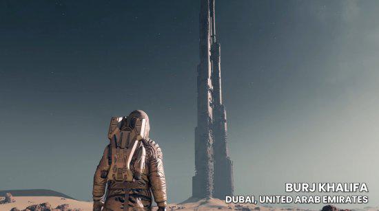 《星空》玩家发现多个地标建筑：迪拜塔、金字塔等