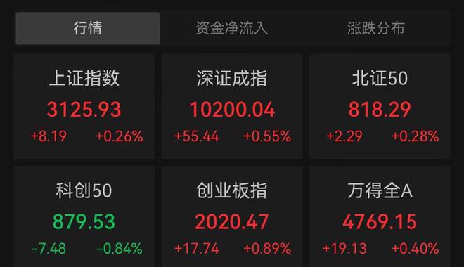 创业板指收涨0.89% 工业母机概念尾盘异动