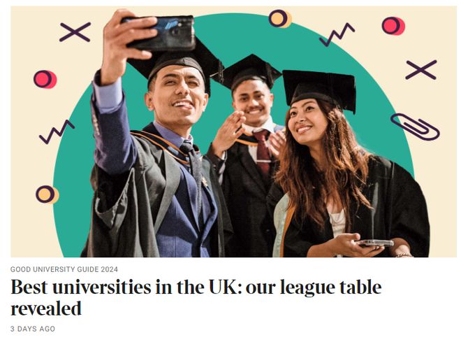 最新！2024年TIMES英国优秀大学指南重磅发布！英本申请必看！