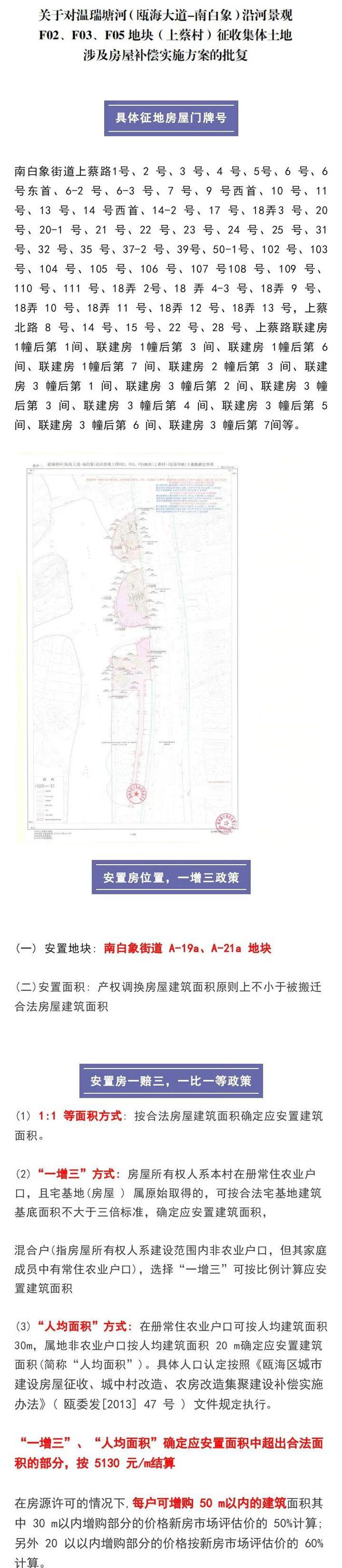 温州市区这里拆迁“一赔三”？