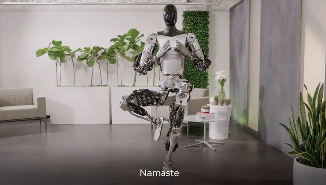 特斯拉人形机器人再进化：靠视觉给物品分类，能单腿站立做瑜伽