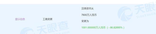 湖南家园物业注册资本减少86.8%至1001万元