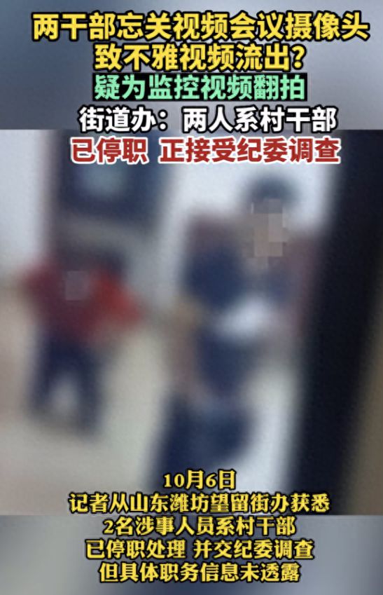 潍坊村干部曝不雅视频，女的57岁男的53，两人搞婚外恋十多年