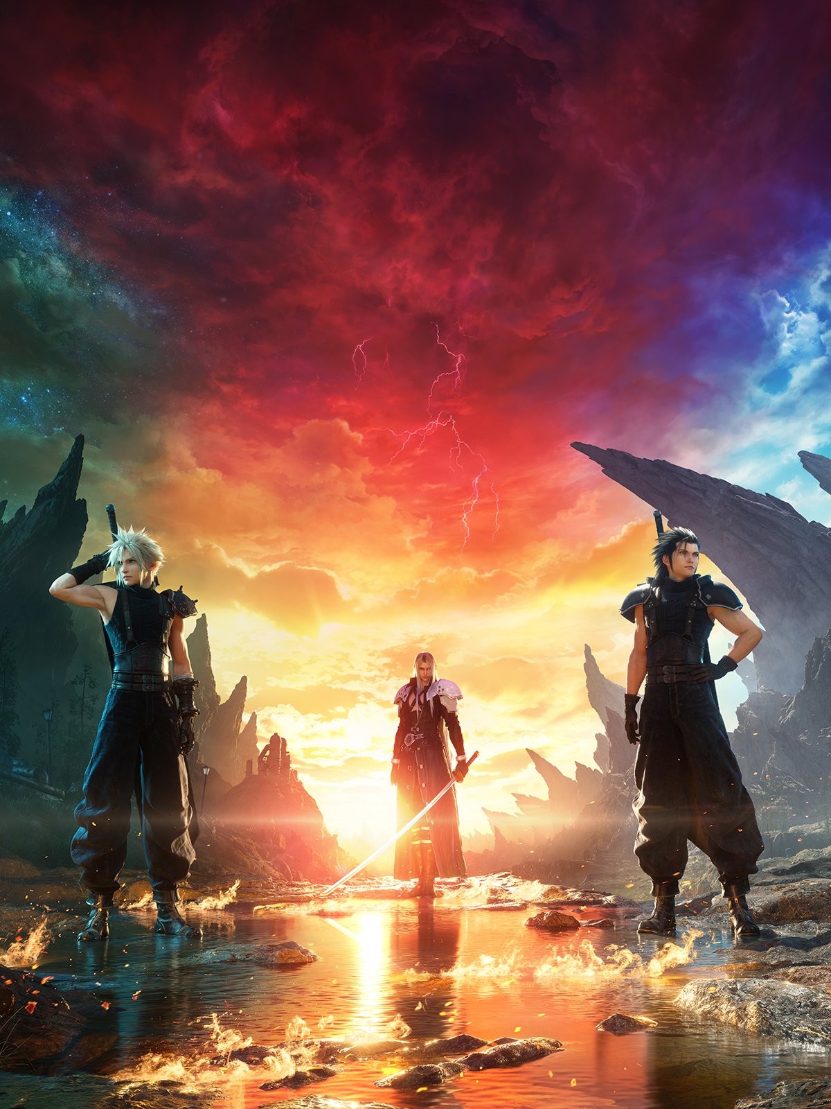 《最终幻想7：重生》解释游戏封面含义：三人三世界