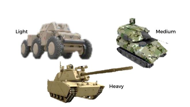美陆军年会展示四种无人战斗车竞标原型