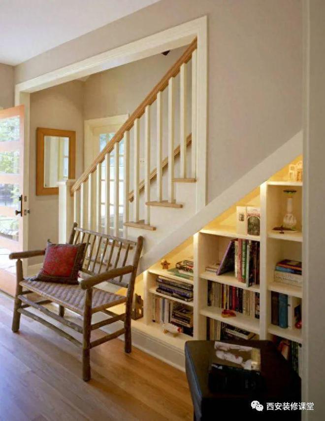 楼梯下书架设计，为爱书人打造梦想空间10.15
