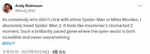 《蜘蛛侠2》适合非粉丝游玩：失眠组的《神海》