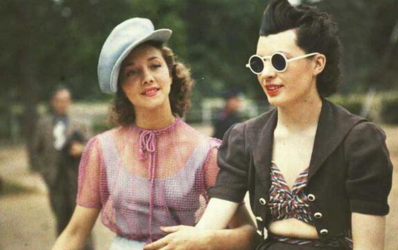 老照片 三十四年代的巴黎女郎 让你见识下什么叫时尚