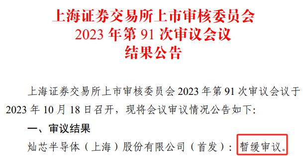 灿芯股份IPO被暂缓审议，中芯国际为第二大股东