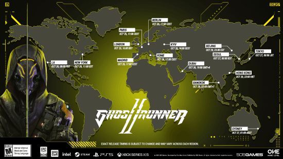 《幽灵行者2》全球解锁时间图：标准版明晚11点开玩
