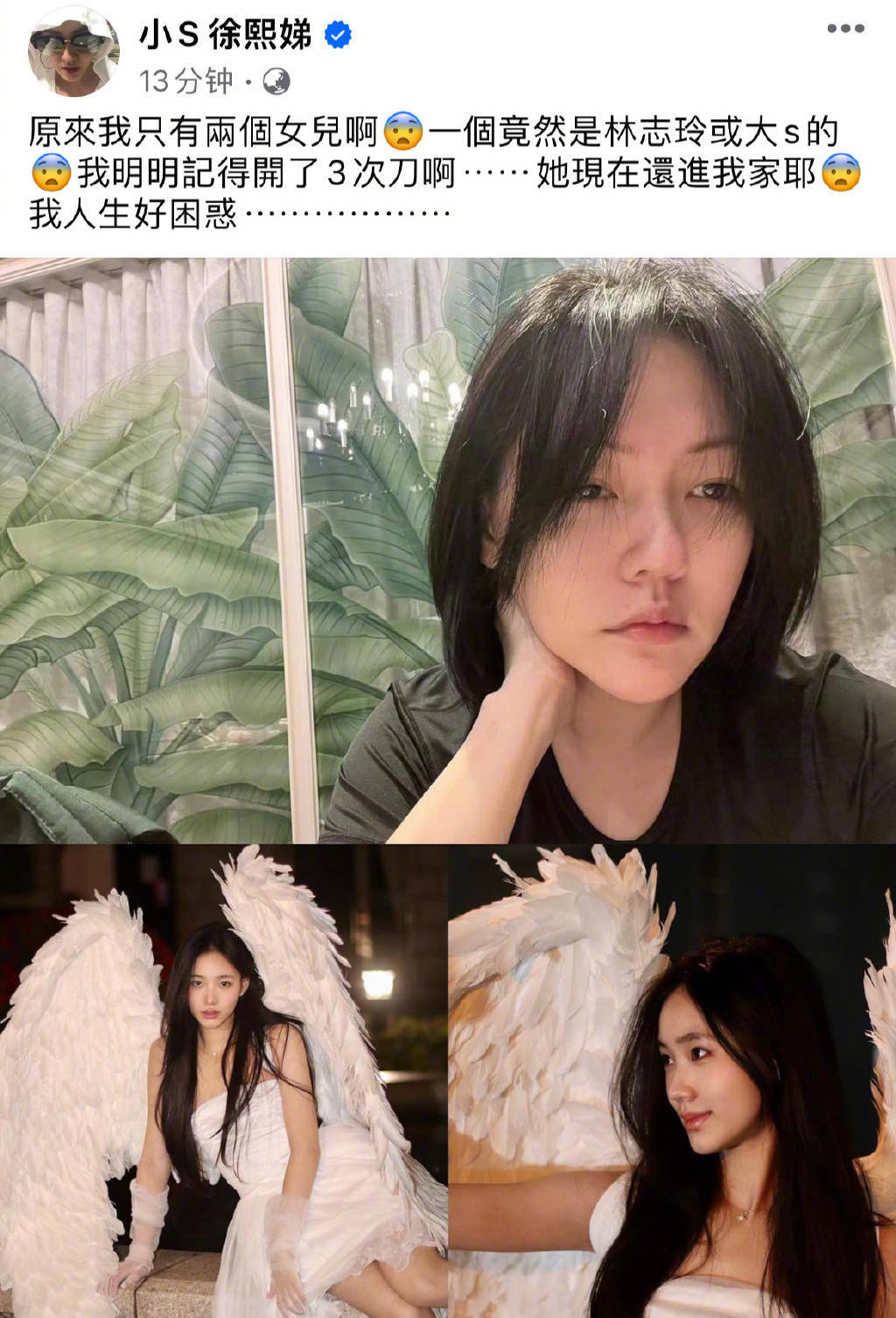 小S认证二女儿长得像林志玲 女儿Lily最新照片曝光