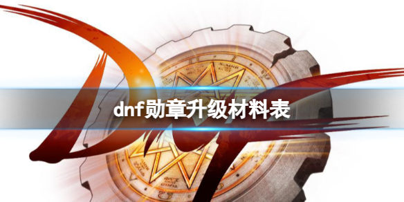 dnf勋章升级材料表-dnf勋章升级材料表一览