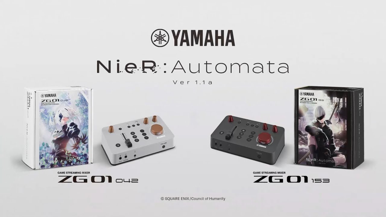 雅马哈联动《尼尔：机械纪元》 推出限定ZG01调音台